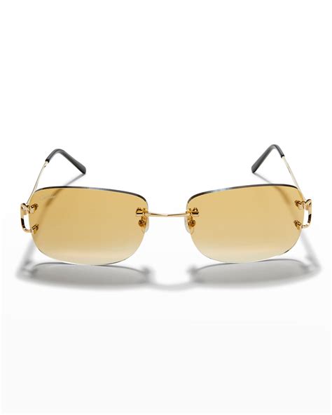 cartier men's sunglasses uk|cartier rimless sunglasses men's.